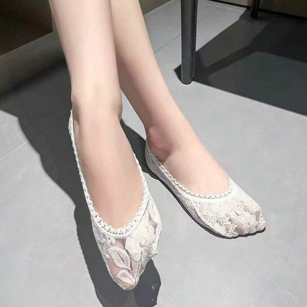 Women lace invisible socks 2 pairs